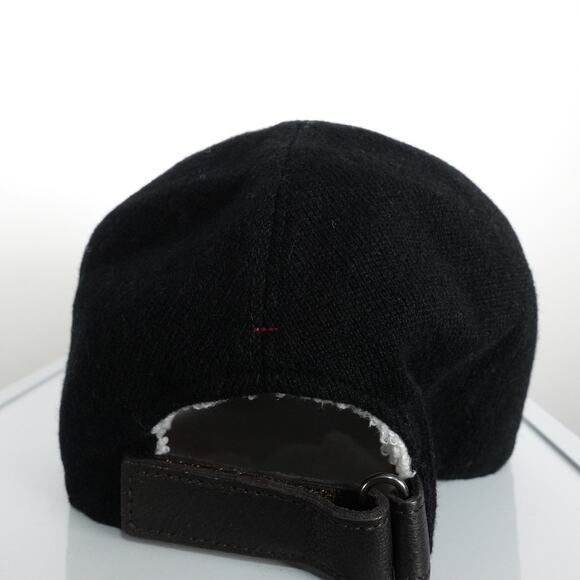 NWOT Quince Unisex Mongolian Cashmere Baseball Cap in Black Size M/L Sherpa - Picture 4 of 8